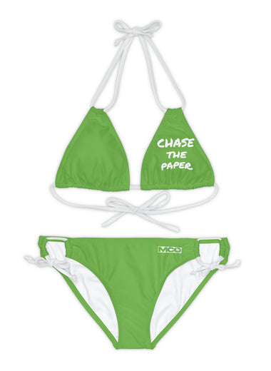 Women's Chase the Paper Bikini Set (Green)