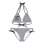 Women's Chase the Paper Bikini Set (Grey)