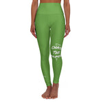 Women's High Waist Chase the Paper Leggings (Green)