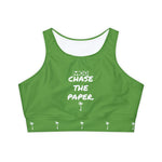 Women's Chase the Paper Sports Bra (Green)