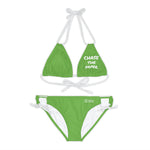 Women's Chase the Paper Bikini Set (Green)