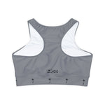 Women's Chase the Paper Sports Bra (Grey)