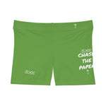 Women's Chase the Paper Tight Shorts (Green)