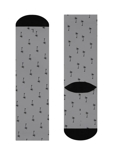 Mini Money Tree Crew Socks (Grey)