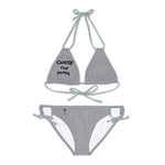 Women's Chase the Paper Bikini Set (Grey)