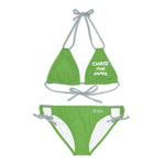 Women's Chase the Paper Bikini Set (Green)