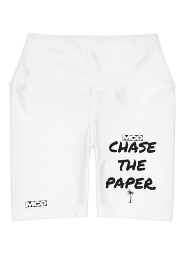 Women's High Waist Chase the Paper  Shorts (W)