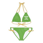 Women's Chase the Paper Bikini Set (Green)